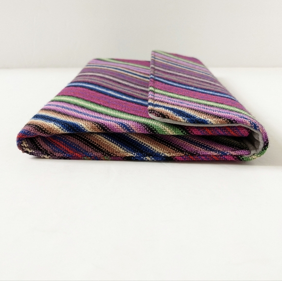 Estée Lauder x Missoni Signature Chevron Print Multicolor Clutch Bag - Picture 10 of 15